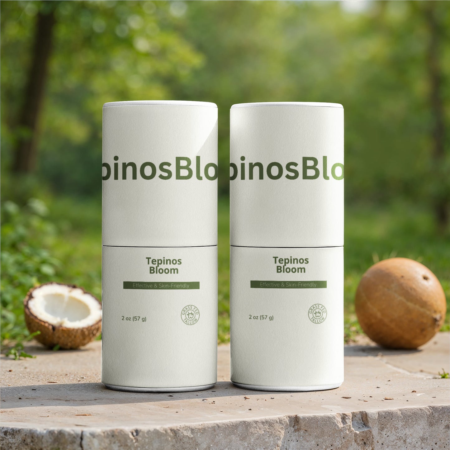 2 Pack Natural Tallow Deodorant Stick